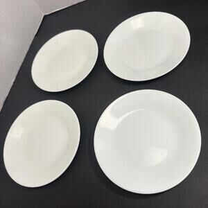 Corelle  Solid White 6 3/4" Bread/Dessert Plates Includes 4 USA